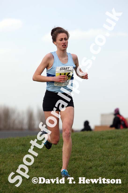 Philippa Stone (Middlesbrough/Mandale) under-17 women 2nd North Eastern Cross Country, Champs., Temple Park, South Shields. Photo: David T. Hewitson/Sports for All Pics